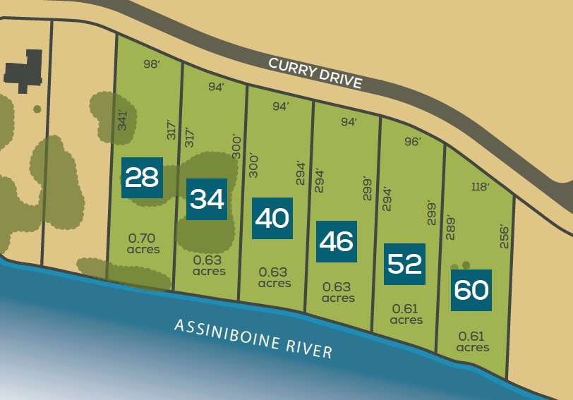 Taylor Farm River Lots Map